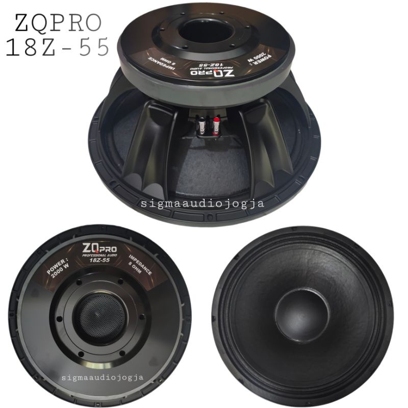 Speaker Komponen 18inch ZQPRO 18Z-55 coil 5inch