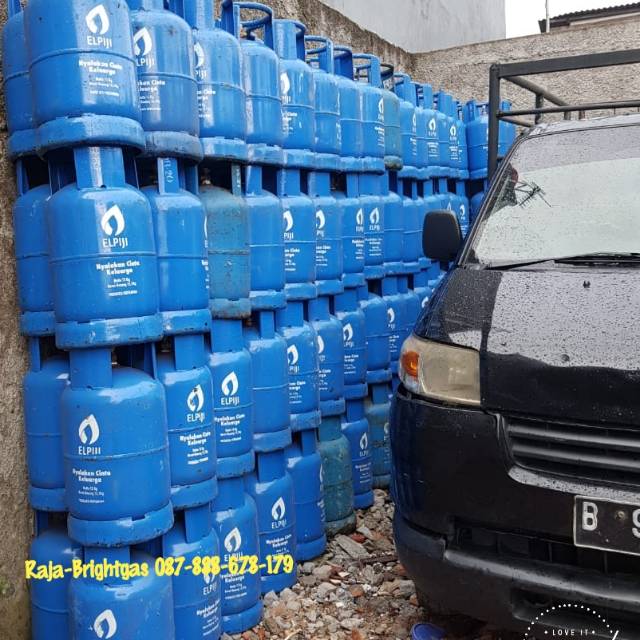 Tabung isi LPG 12kg Biru