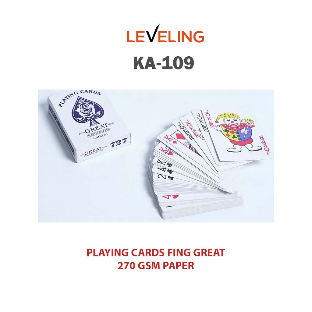 KARTU REMI - Playing Card Permainan Kartu Remi Permainan Sulap