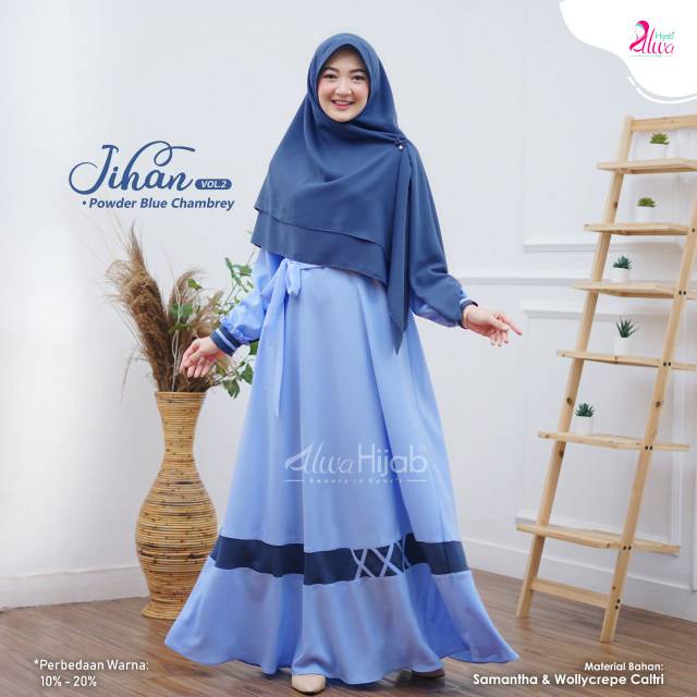 GAMIS JIHAN SET KHIMAR II  ALWA HIJAB