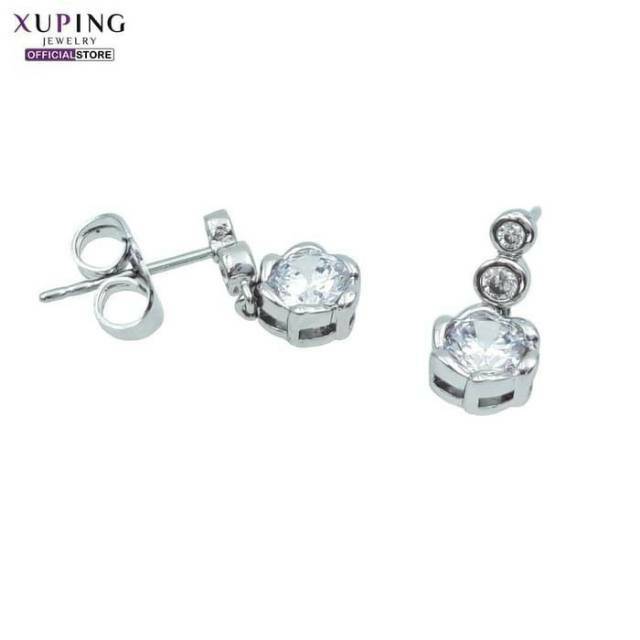 Xuping anting silver tusuk jurai bulat