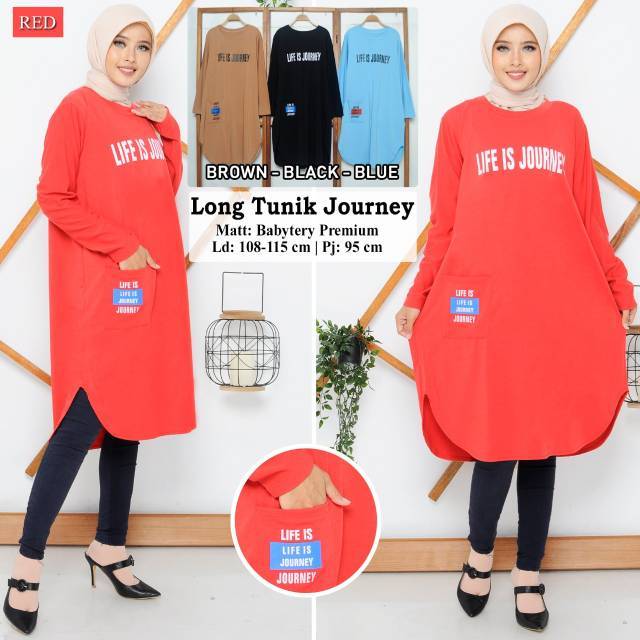 Long Tunik Journey LD 108-115 BebbyTerry Premium