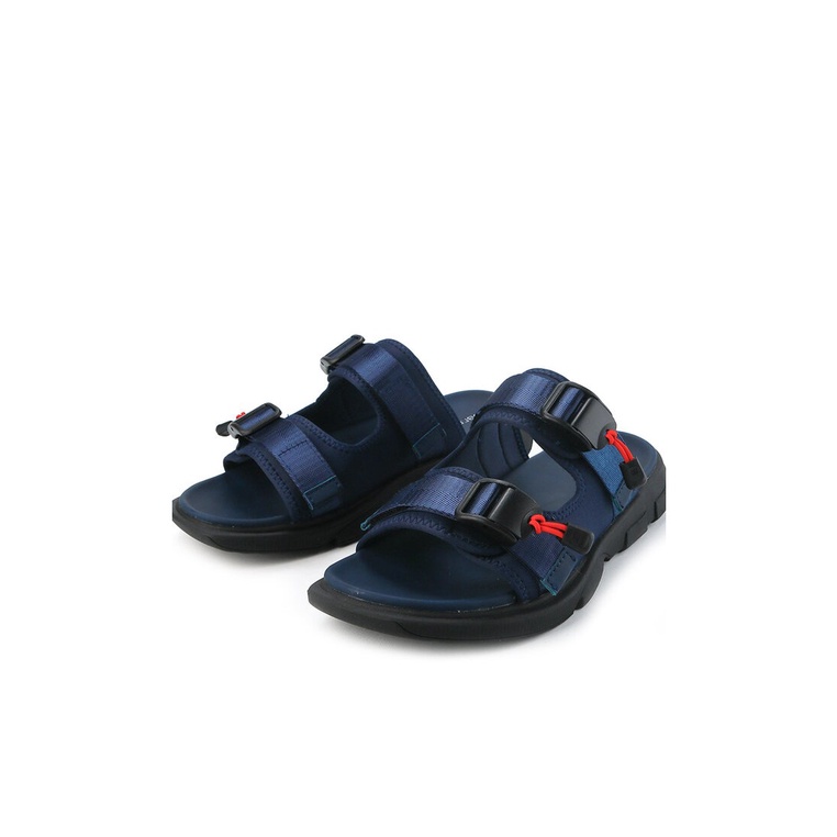 SANDAL SLIDE OBERMAIN PRIA ORIGINAL CASUAL OUTDOOR BRANDED ASLI BIRU NAVY OM17