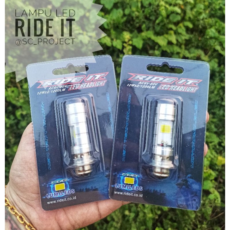 lampu led ride it motor bebek dan matic