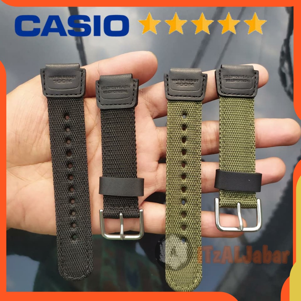 Tali jam tangan Casio G shock DW6600 Nylon Leather strap 16 mm Tali jam Casio Gshock DW6600