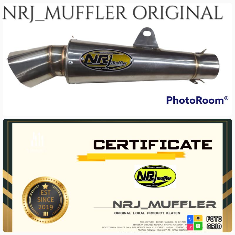 SLINCER SEGI 6 ORIGINAL NRJ MUFFLER BUKAN CTS DPJ BSS FANTERA