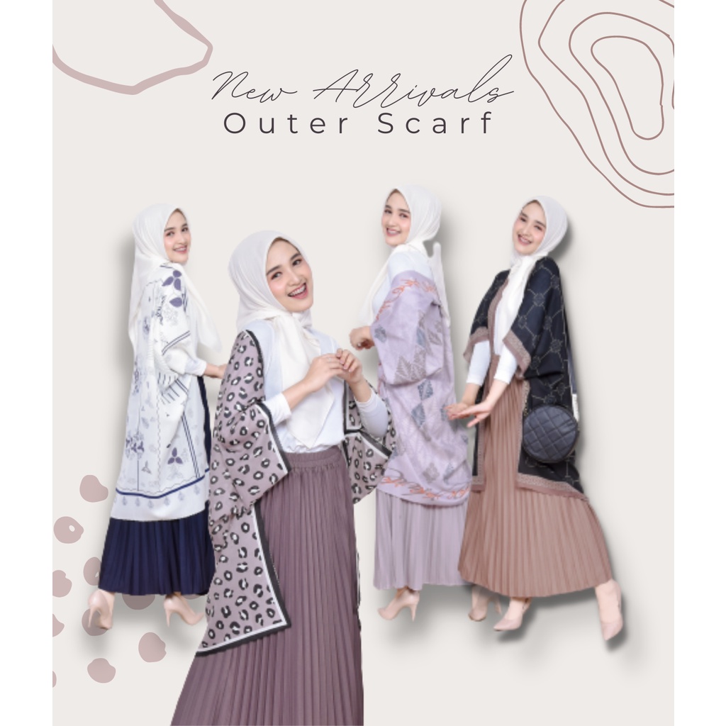 Outer Scarf Voal Lasecut All Size