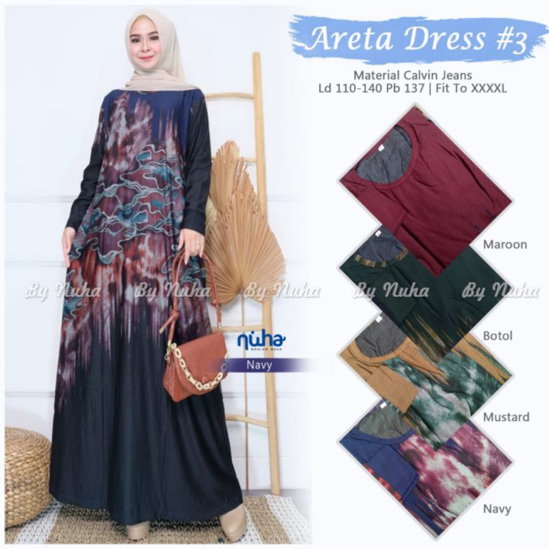 MOKILA Jumbo Maxy - Gamis Calvin Jeans Terbaru LD100-110 / R.21 - 023-5720 / R.24 - 022-6139