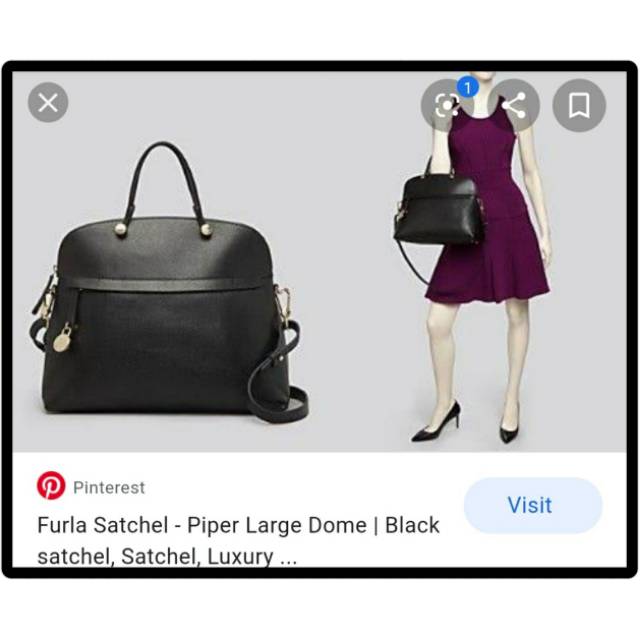 SALE today only preloved tas wanita sling bag authentic furla piper large dome satchel