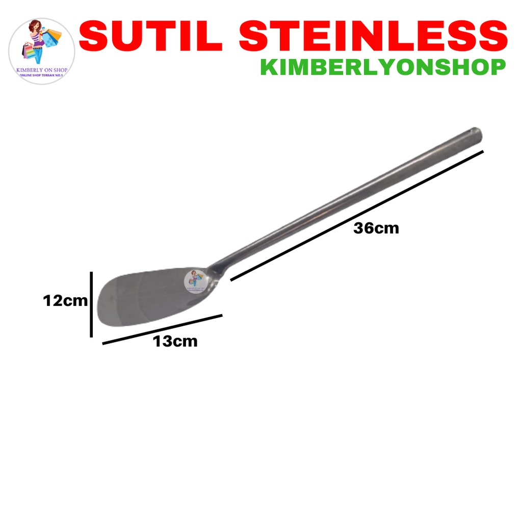 Kimberlyonshop Spatula Stainless Steel Sutil Sodet Stainless