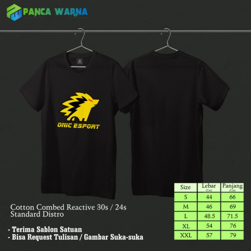 CUSTOM KAOS STANDAR DISTRO E-SPORT