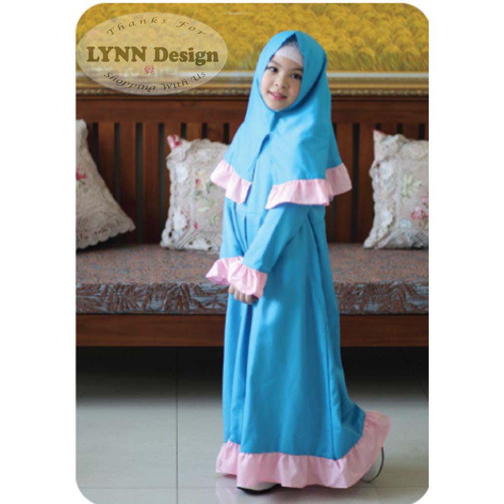 Setelan Gamis Muslim anak set Premium by Lynn Design