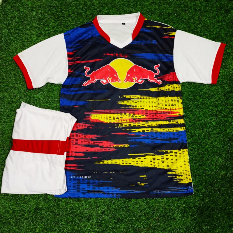 JERSEY PRINTING POLOS NON APPAREL MODEL JERSEY BOLA RB LEIPZIG AWAY 2021 2022 PUTIH MERAH TERLARIS