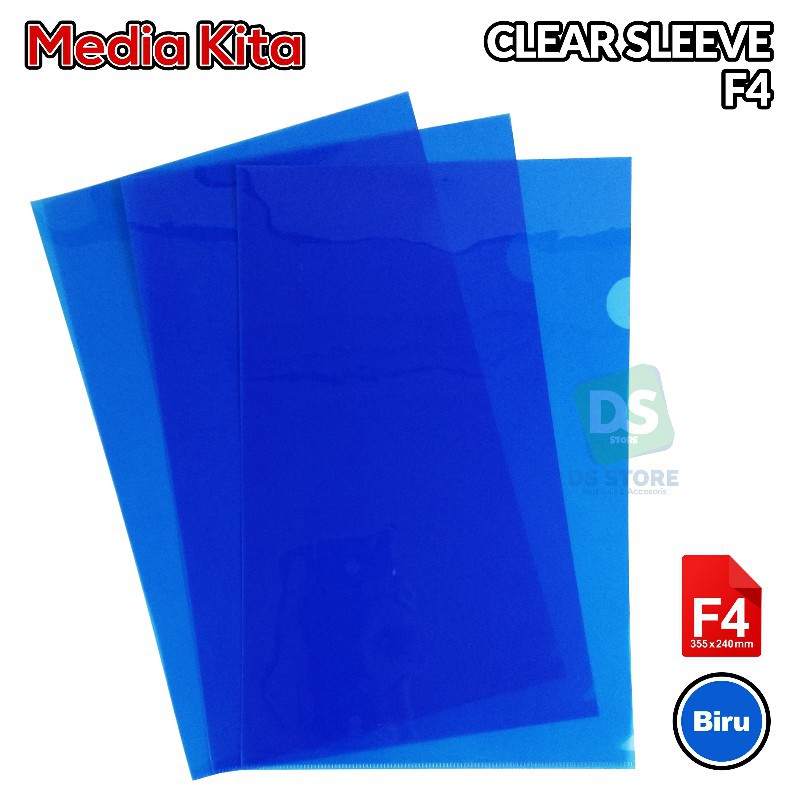 

Map L Plastik/Clear Sleeves ukuran F4 MEDIAKITA