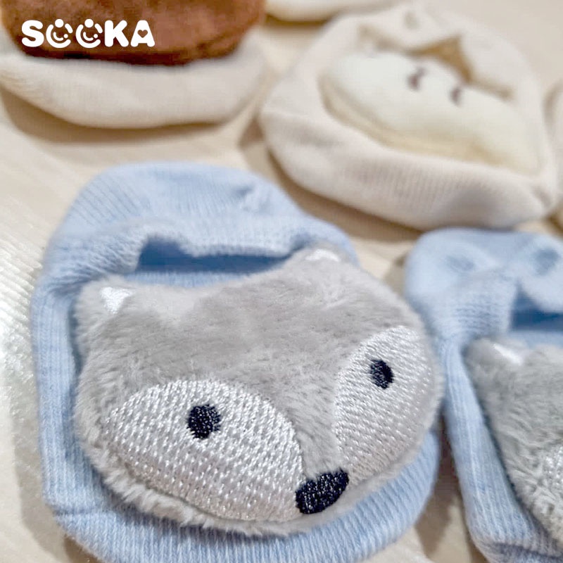 SOOKA Kaos Kaki Kartun 3D Bayi Bahan Katun dan Anak Import Terbaru Anti Selip dan lembut SK-EAA1054