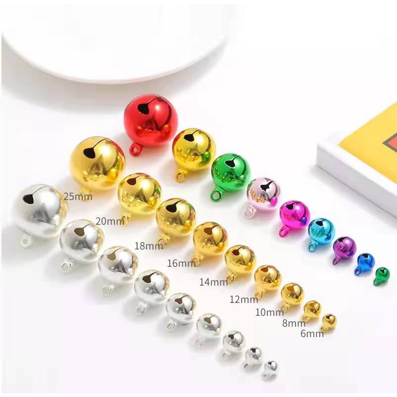 Bell lonceng kelintingan Warna Warni Uk 6mm - 14mm Harga/Pc