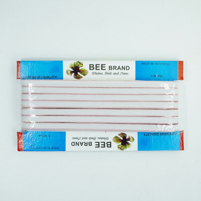 karet kolor/karet BEE/karet elastis/karet papan lebar 7mm panjang 36yard