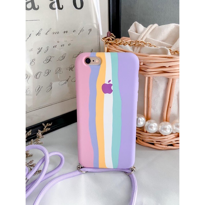 CASE RAINBOW 12 PROMAX 12 PRO 12MINI XR XS XSMAX 7 7PLUS 8PLUS 11 11 PRO 11 PROMAX SOFTCASE RAINBOW