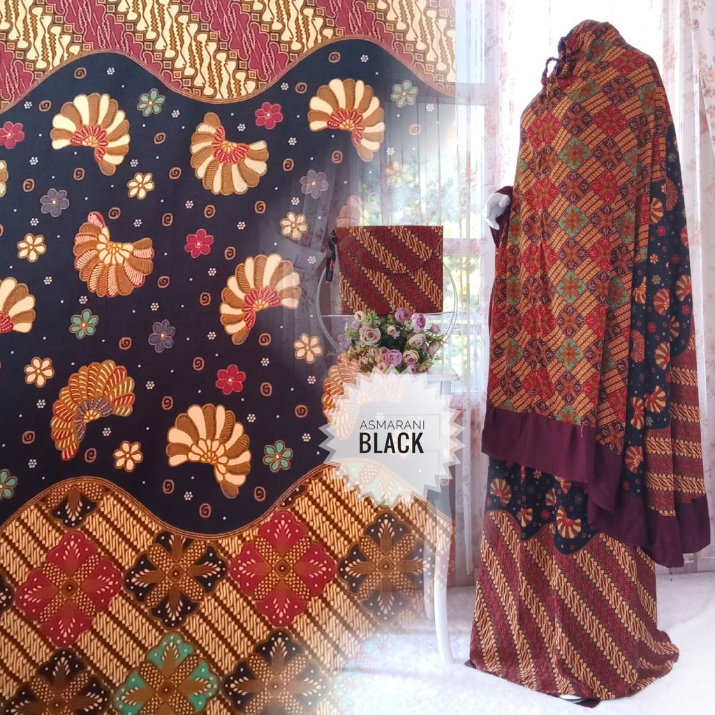 Mukena Batik Mukena Dewasa Cantik Harga terjangkau Telekung Motif  Batik Adem dan Lembut