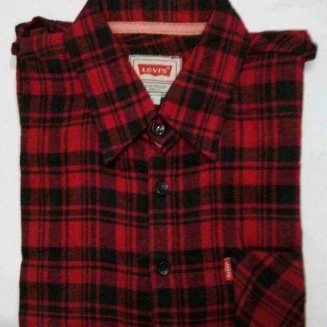Kemeja Flanel Levis - Maroon