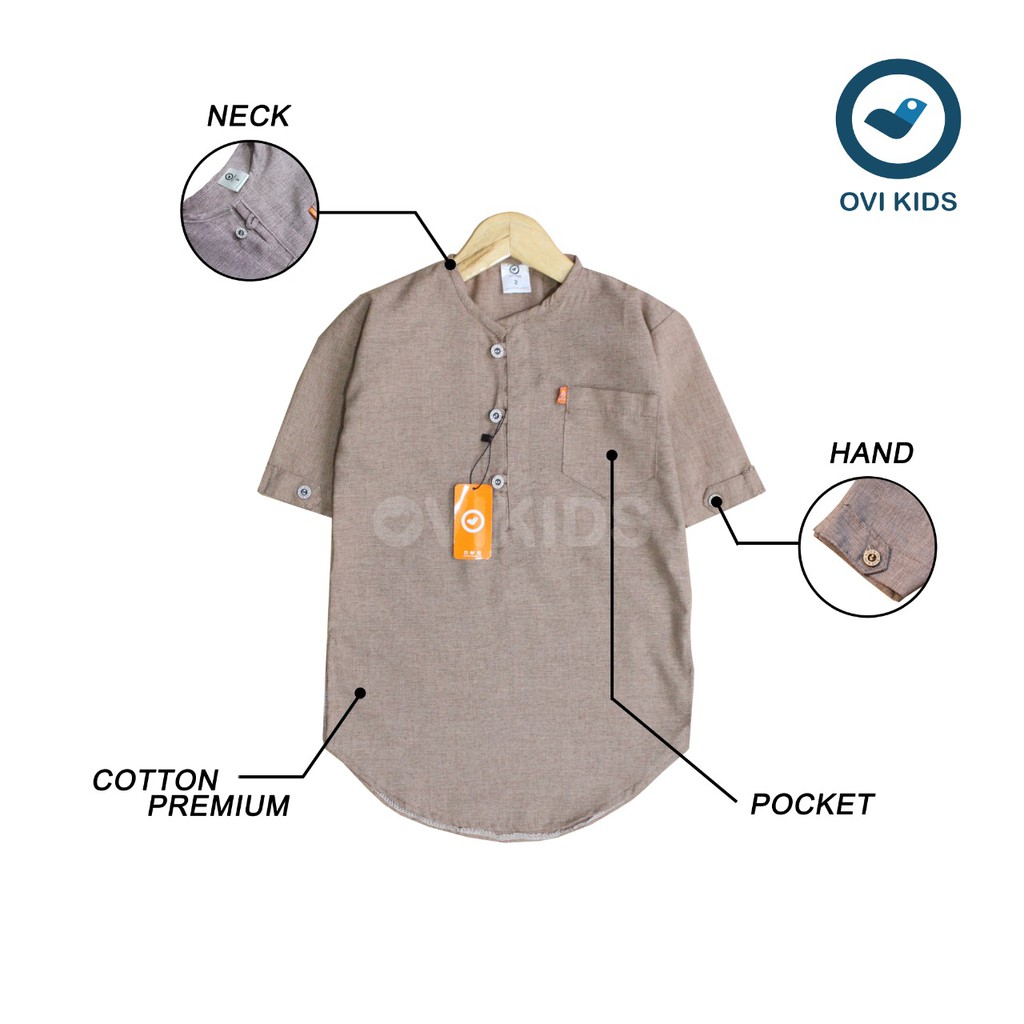 OVIKIDS - Kemeja Koko Anak (Kemko) | Kurta Hannan (2-10th)