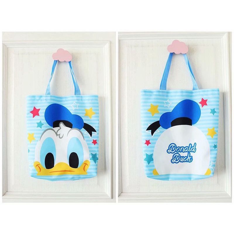 KANTONG BELANJA STITCH LOTSO WINNIE DONALD DAISY DUCK WINNIE THE POOH CHIP DALE ALIEN TAS TOTE SHOPPING BAG TAS LIPAT