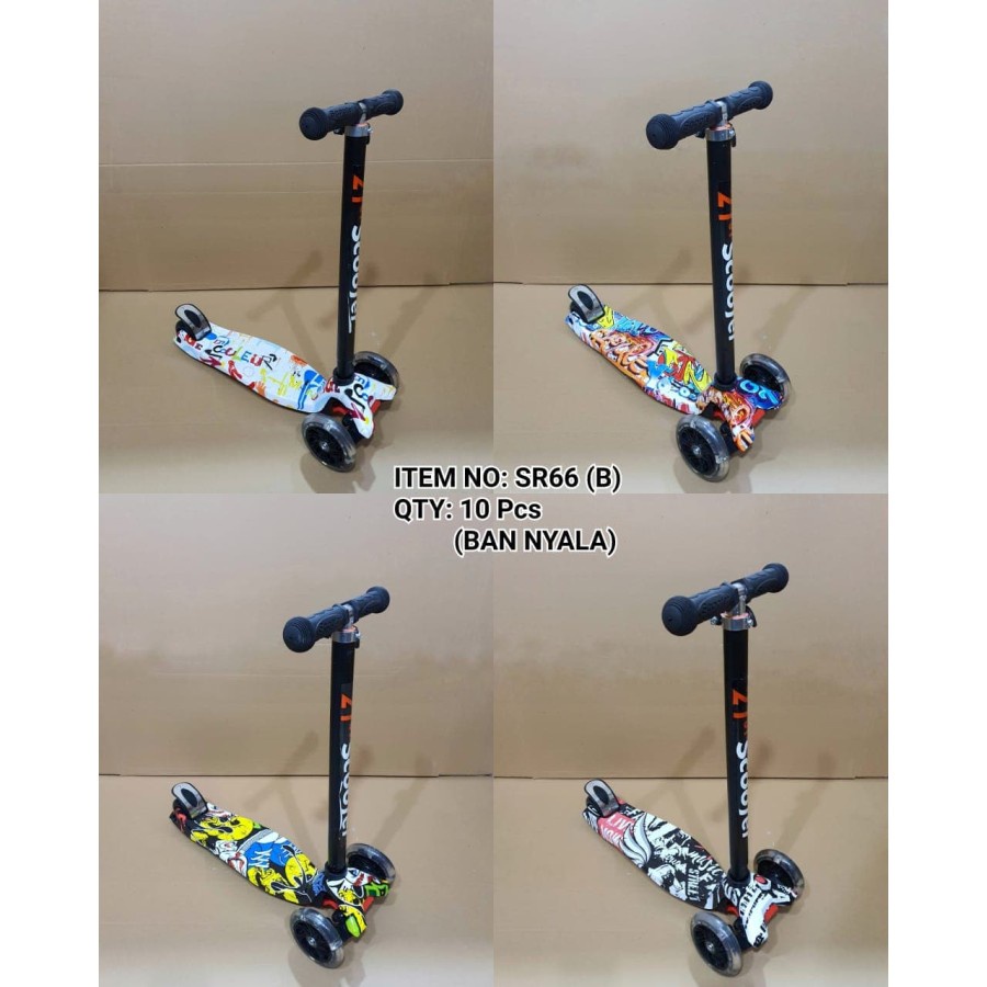 21st Kickboard Scooter MOTIF - Skuter Anak / Otoped Anak Roda 3