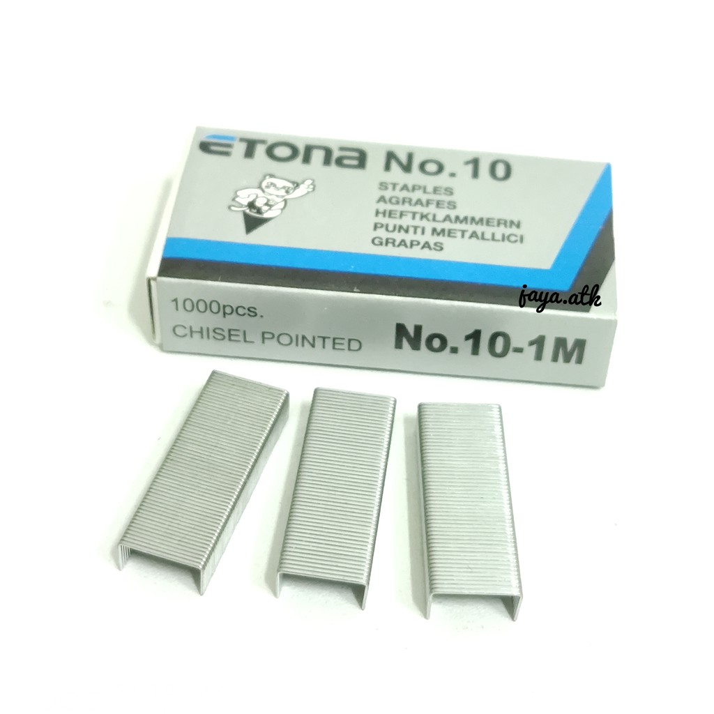 STAPLES ISI STAPLER STEPLER ETONA NO.10 HD-10 STAPLES REFILL KECIL ETONA NO. 10-1M