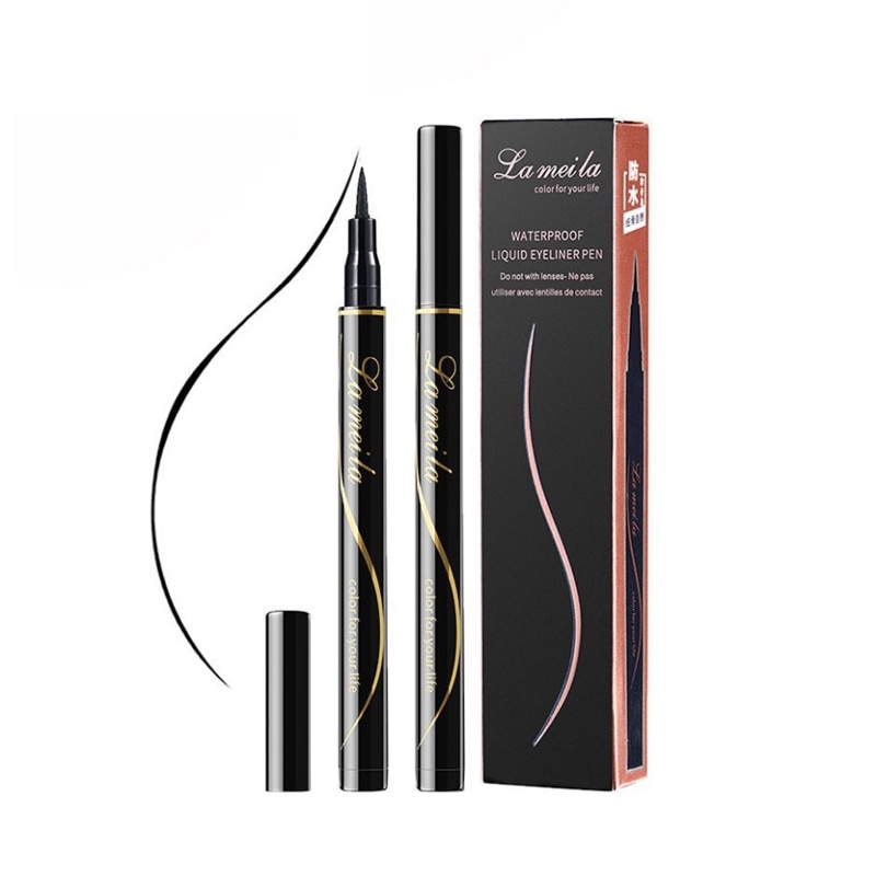 Lameila Eyeliner Waterproof Eyeliner Pen Pencil Tahan Lama Hitam ORIGINAL TERMURAH