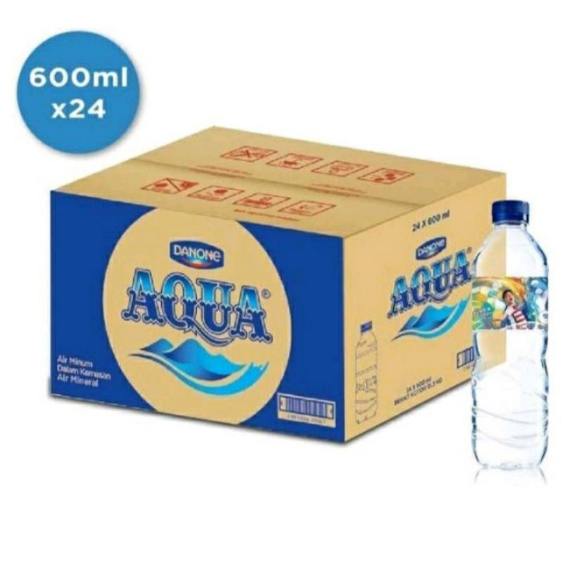 

Aqua 600ML/dus - Air mineral kemasan