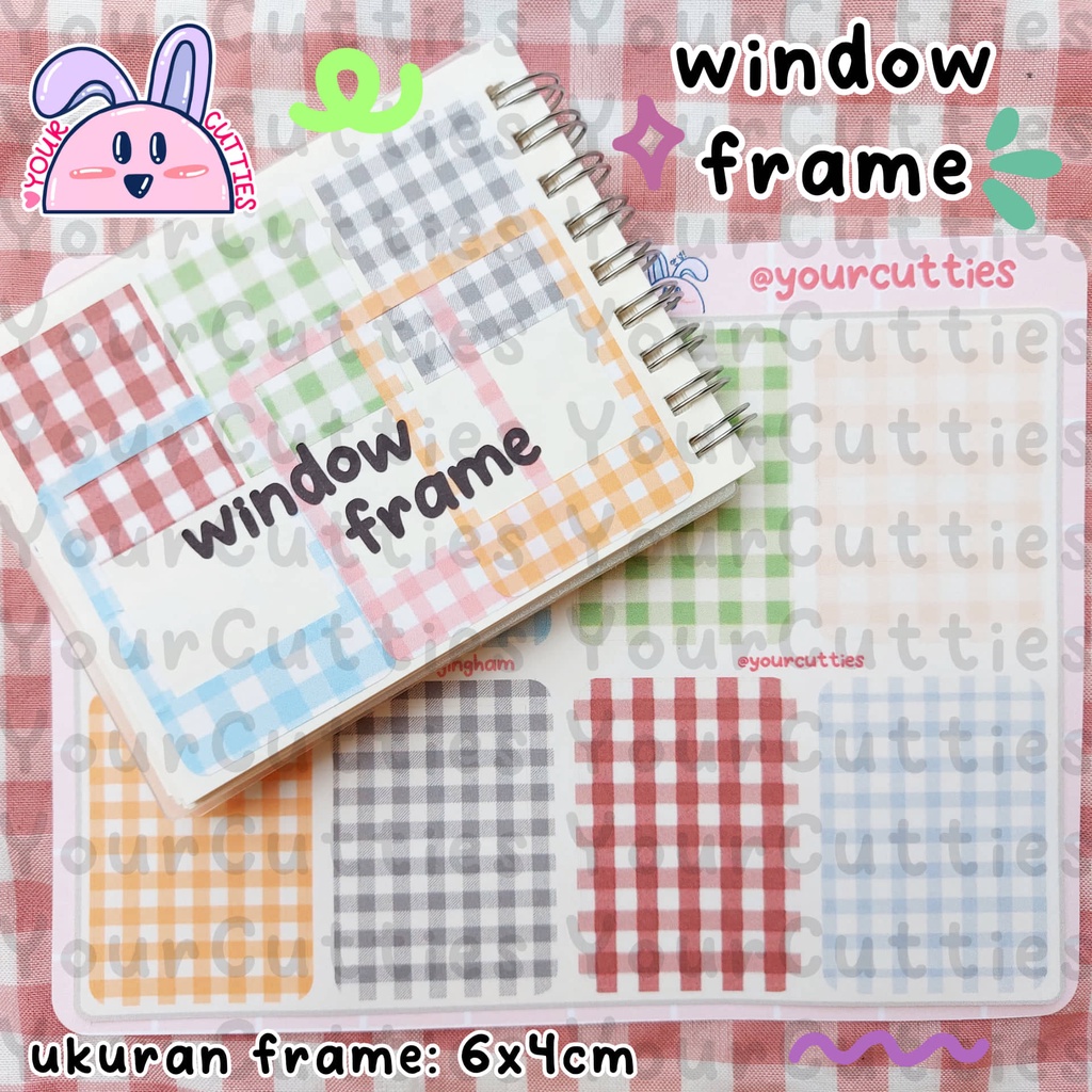 

[SHEET] STIKER MINI WINDOW FRAME POLAROID AESTHETIC