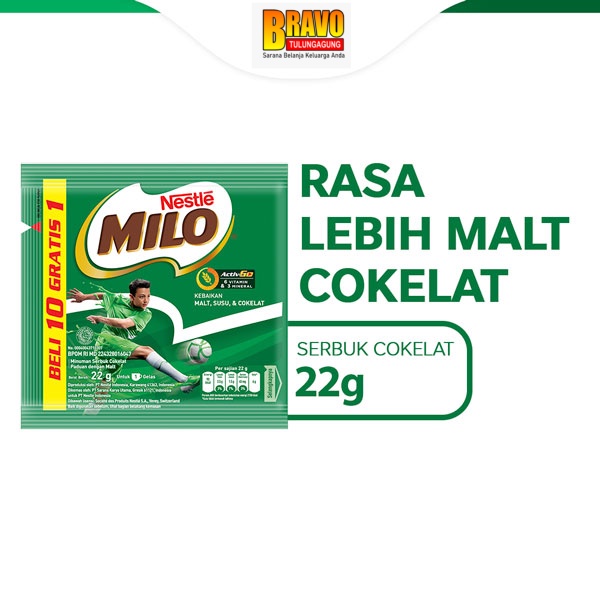 

Bravo Supermarket - MILO ACTIV-GO Susu Coklat Renceng 22g