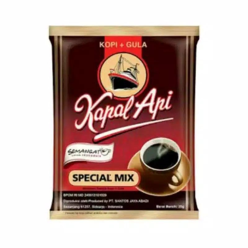 

kopi kapal api special mix 10 sachet / kopi + gula / kopi sachet