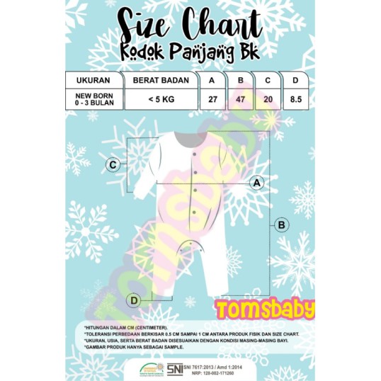 CHIYO BABY 1pcs/3pcs Jumper Panjang BUKA KAKI (0-3bln)