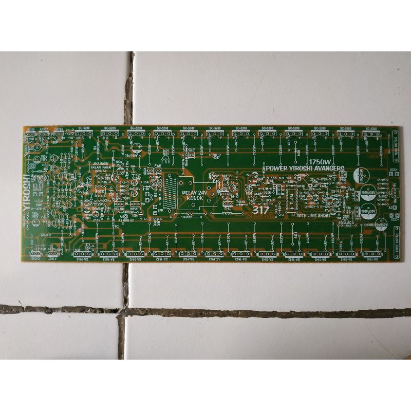 PCB Power Amplifier Yiroshi Input Balance 317 Built Up 3U