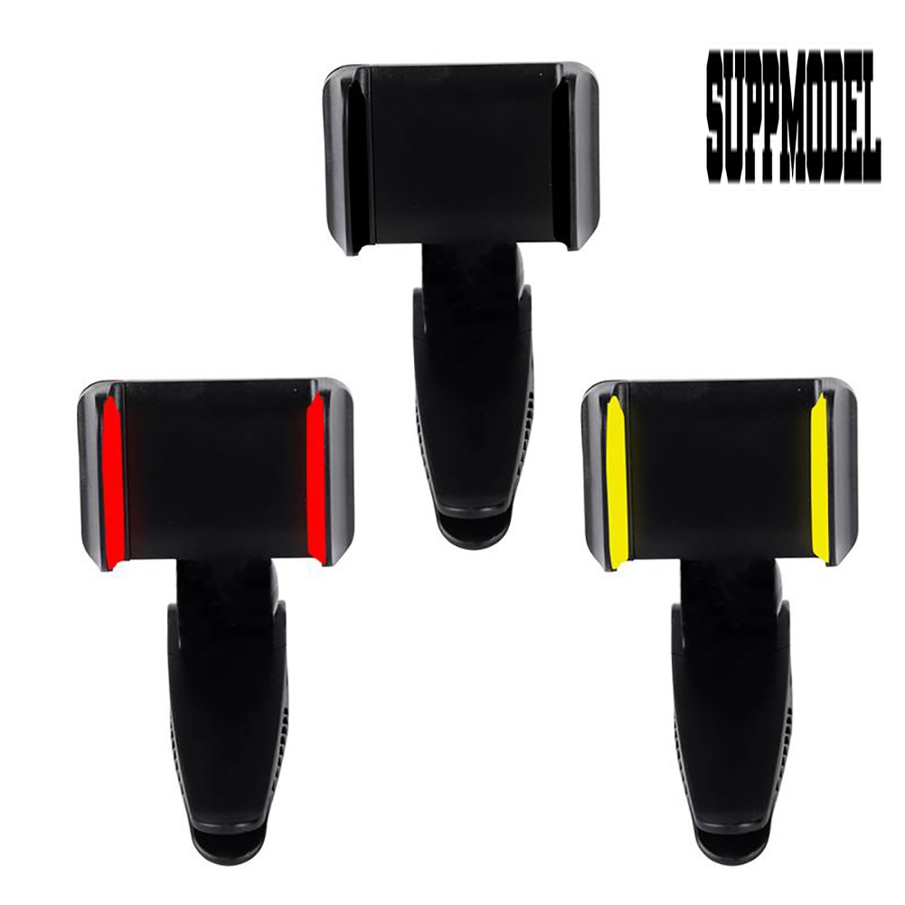 Bracket Klip Mount Sun Visor Mobil Holder Handphone / Navigasi Universal 170 ° Adjustable