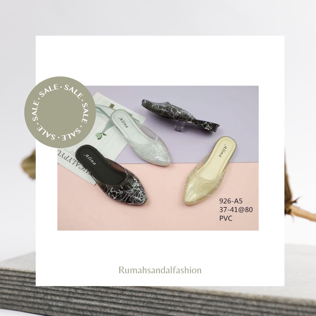 12.12 Sale Sandal Wanita Selop Alina 926 NABILA / Sandal Slop
