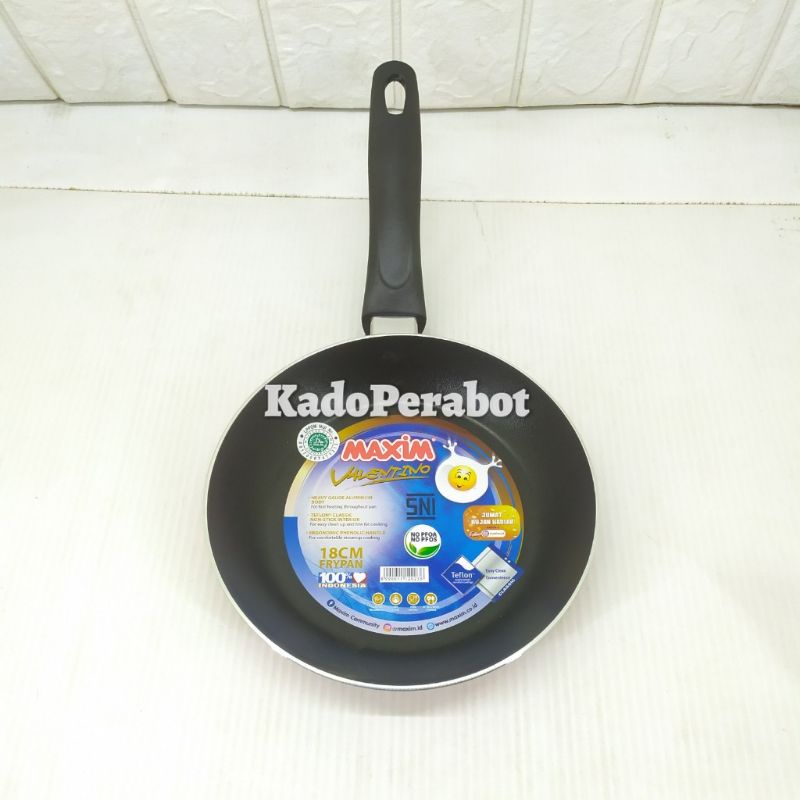 Teflon maxim frypan 18cm Valentino - teflon telur - teflon masak maxim