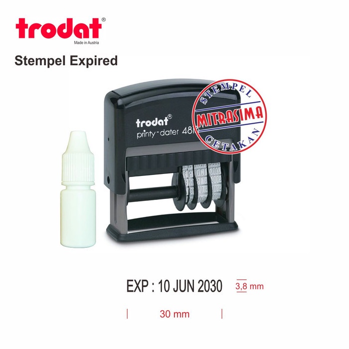 

Menyurat-Surat- Stempel Expired / Stempel Kadaluarsa Dengan Tinta Khusus Plastik - Exp -Surat-