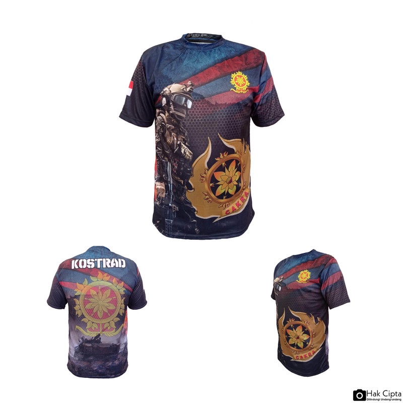 Kaos Dry Fit KOSTRAD / Kaos Jersey KOSTRAD Full Print - Premium F1