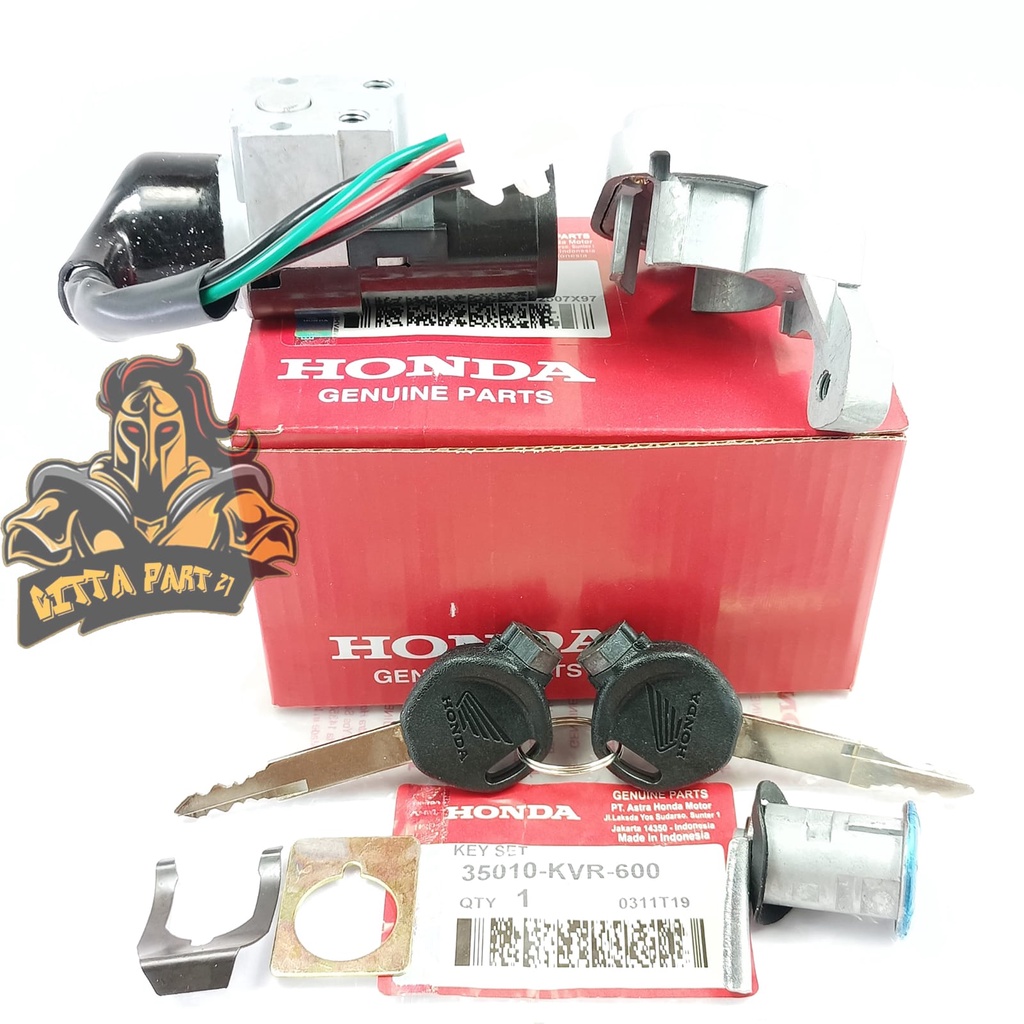 KUNCI KONTAK SET PLUS JOK BELAKANG HONDA KVR KUALITAS ASLI ORIGINAL HONDA AHM PRESISI PAS TINGGAL PASANG AWET DAN DIJAMIN MANTAP / KUNCI KONTAK REVO / KUNCI KONTAK REVO LAMA / KUNCI REVO / KUNCI REVO LAMA / KONTAK REVO / KONTAK REVO LAMA / KUNCI SET REVO