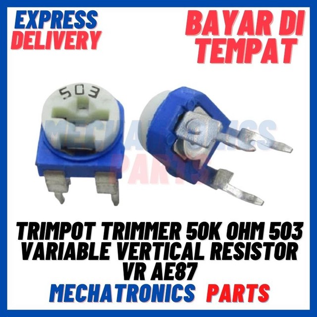 [PAS-9404] TRIMPOT TRIMMER 50K OHM 503 VARIABLE VERTICAL RESISTOR VR AE87