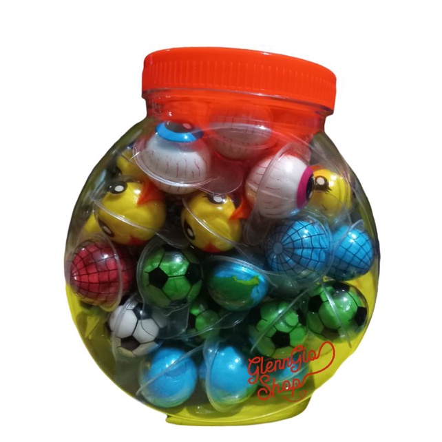 Permen Lunak Bola bentuk Campur toples isi 50 pcs