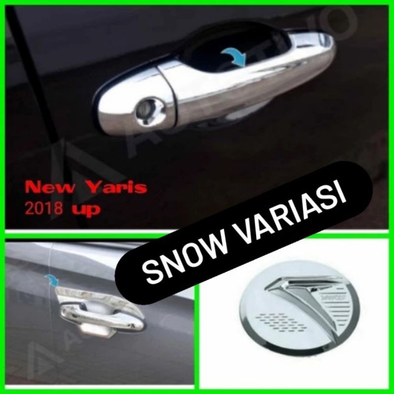 Toyota New bYaris 2018 up paket handle outer mangkok + tank cover