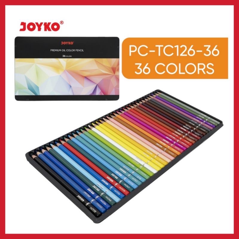

PREMIUM OIL COLOR PENCIL PENSIL WARNA JOYKO CP-TC126