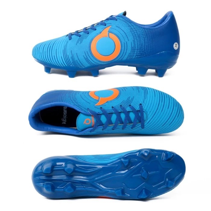 sepatu sepak bola ortuseight low blue orange 38-44 grade