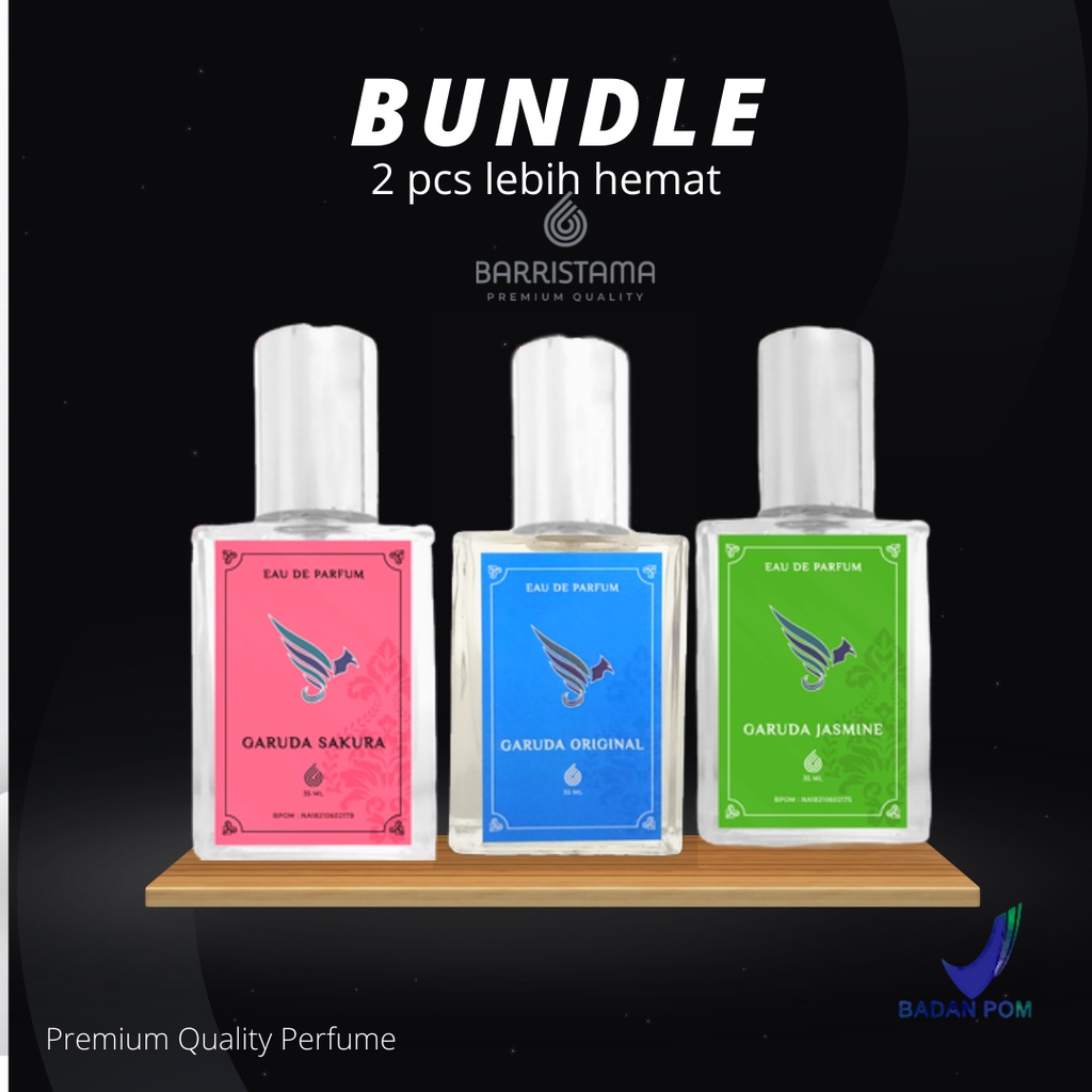 [PAKET HEMAT 2pcs]Grosir Parfum Garuda Original BPOM - Eau De Parfume Pria dan Wanita Aroma Terbaik - Terwangi - 35 ml