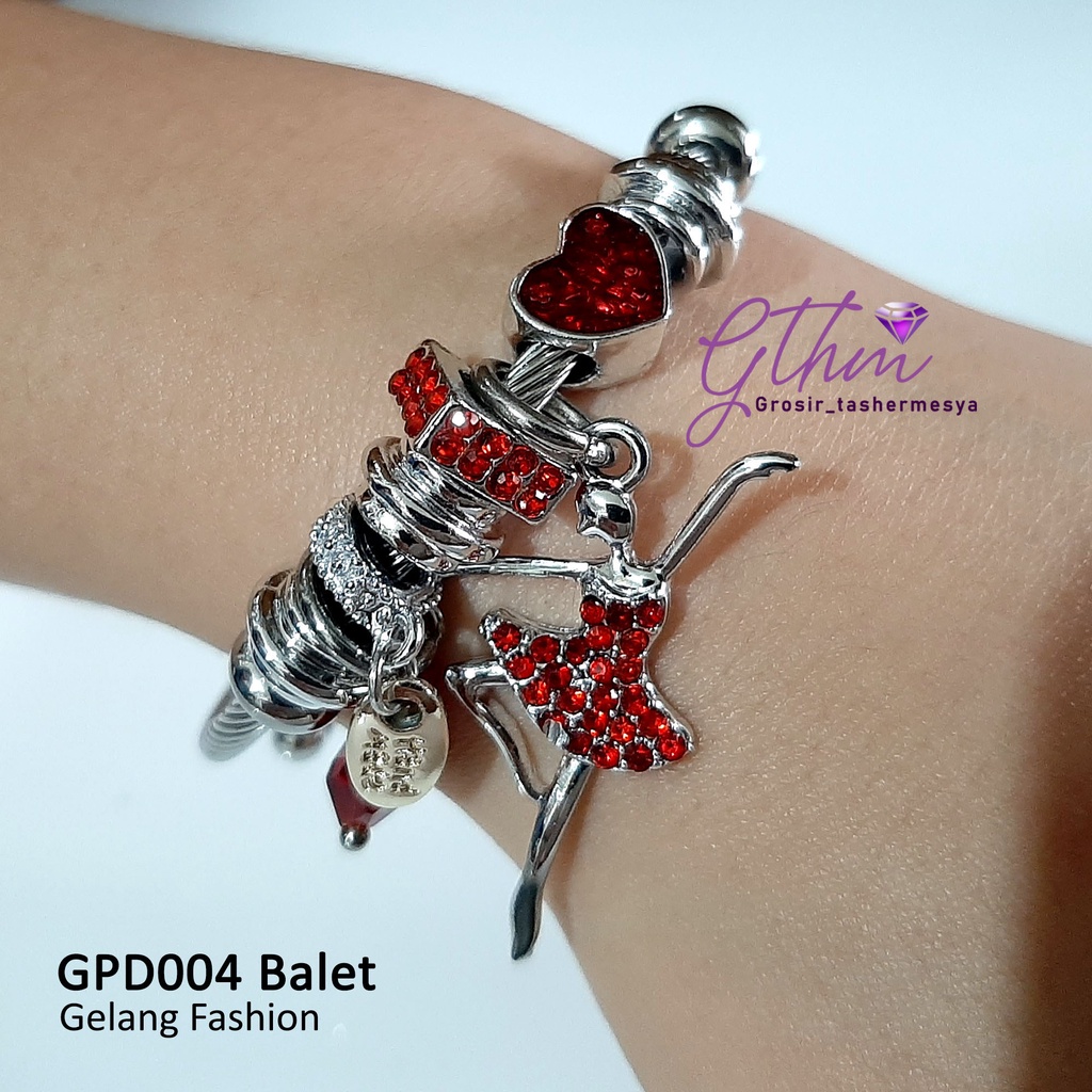 Gelang Pandora Balet Perhiasan Fashion Import Premium Anti Karat GPD004 gthm