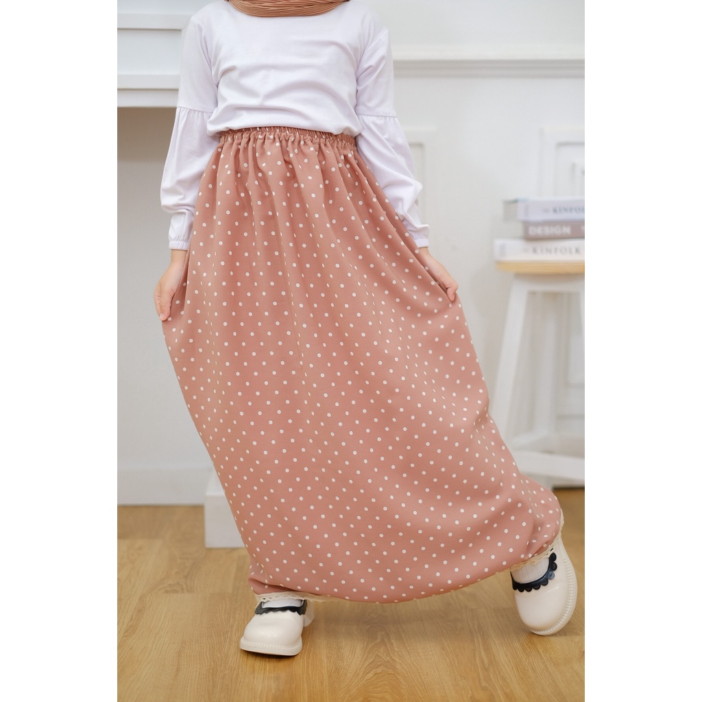 Rok Anak Renda Polkadot Premium 4-8Thn