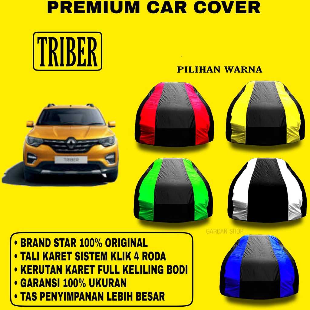 Body Cover TRIBER Garis 2 WARNA Penutup pelindung Bodi Mobil Triber PREMIUM